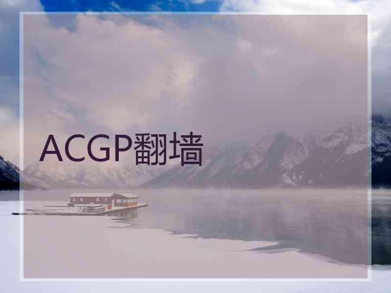 ACGP翻墙